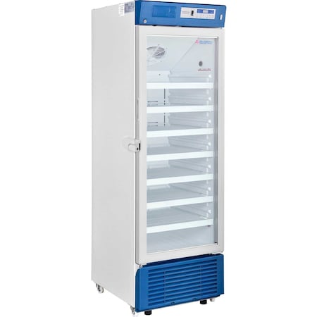 Global Industrial Upright Laboratory Refrigerator, Glass Door, 13.8 Cu.Ft. 2453703